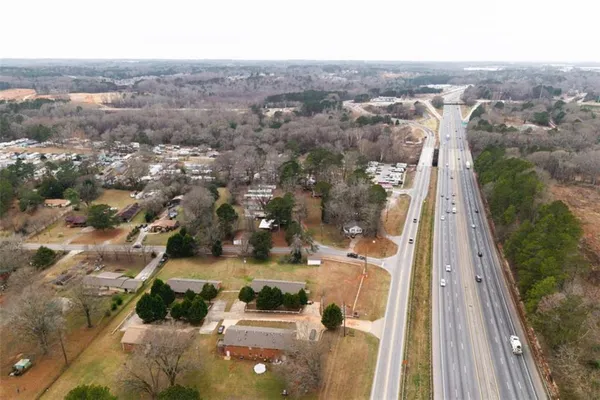 a bird view of a house