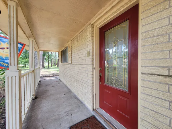 a view of a entryway door front of house