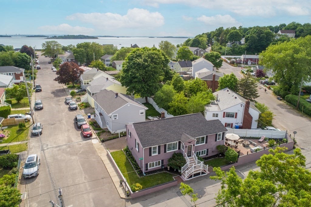 259 Kingsley Road Hull, MA 02045 - Photo 1 of 20 an aerial view of multiple houses with a yard