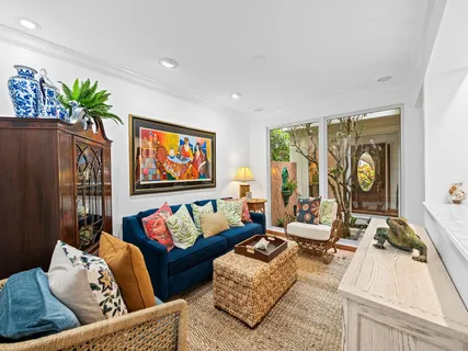 a bathroom with a bathtub and a sink