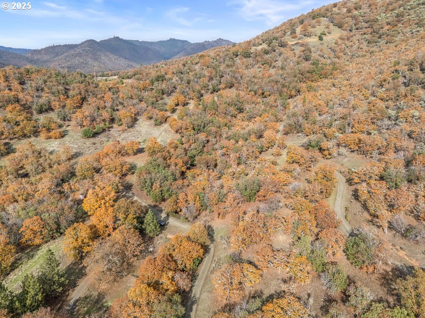 11926 Blackwell Road Central Point, OR 97502 - Photo 15 of 18 a view of a dry yard with mountains in the background