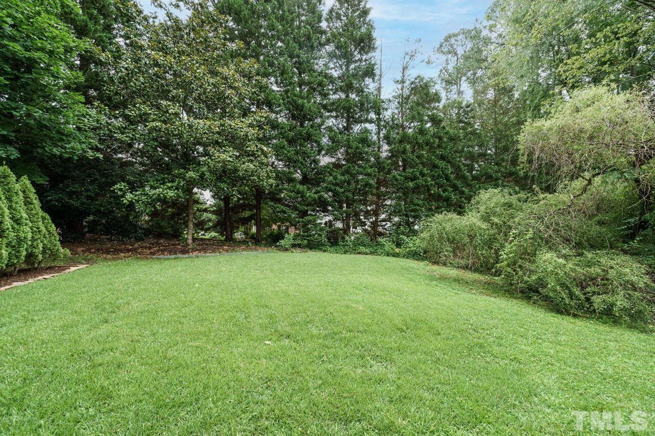 206 Firetree Lane Cary, NC 27513 - Photo 28 of 44 a view of a field of grass and trees