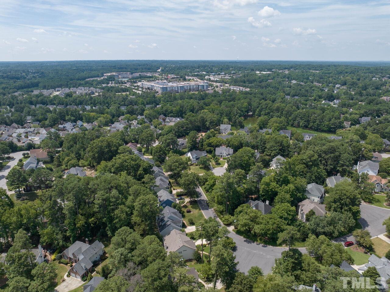 206 Firetree Lane Cary, NC 27513 - Photo 41 of 44 an aerial view of a city with lots of residential buildings