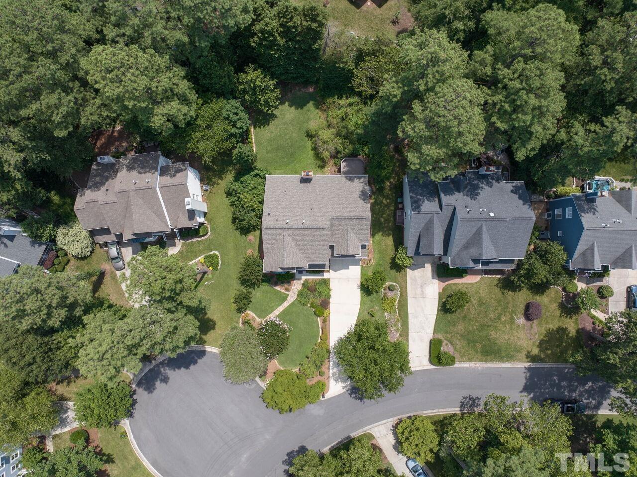 206 Firetree Lane Cary, NC 27513 - Photo 43 of 44 an aerial view of a house with a garden