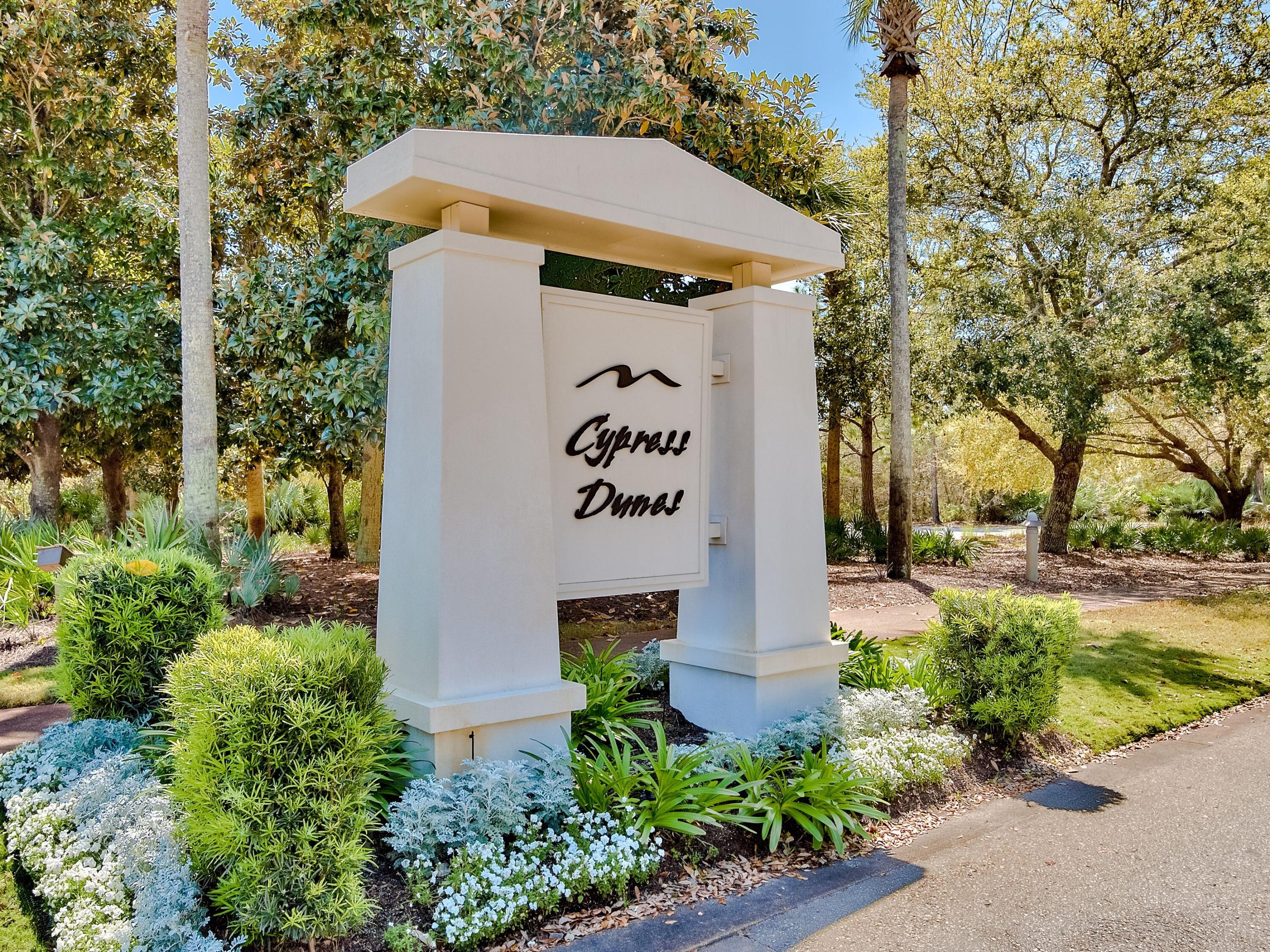 Lot 107 Cypress Walk Santa Rosa Beach, FL 32459 - Photo 29 of 42 Entrance sign to Cypress Dunes