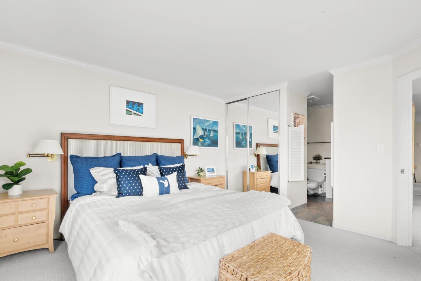 101 Shell Road, Unit 127 Watsonville, CA 95076 - Photo 36 of 54 a bedroom with a bed and a couch