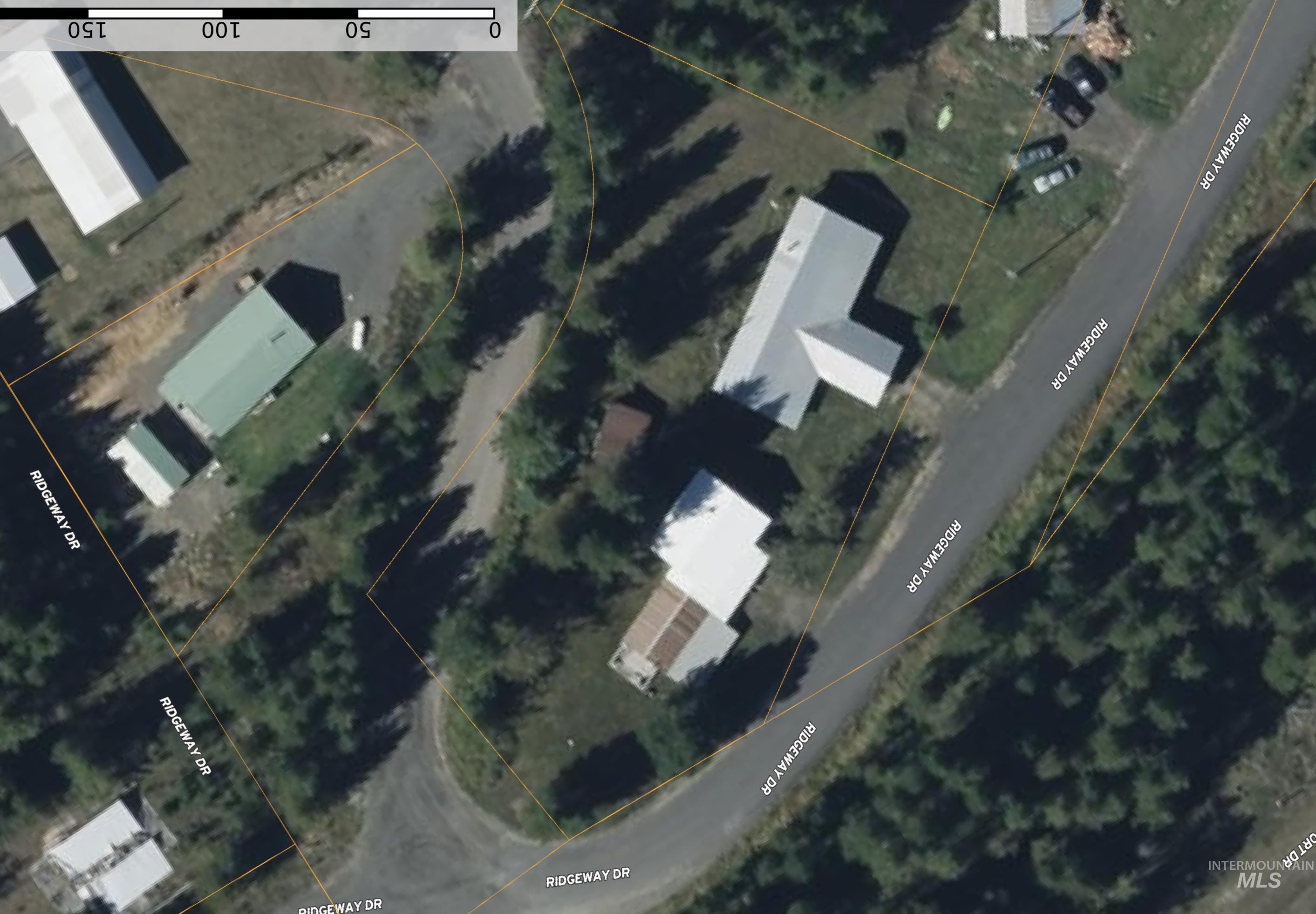 140 Ridgeway Drive Elk City, ID 83525 - Photo 7 of 47 Aerial view of property's location with property boundaries highlighted