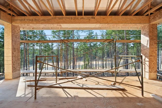 a view of a balcony with an outdoor space
