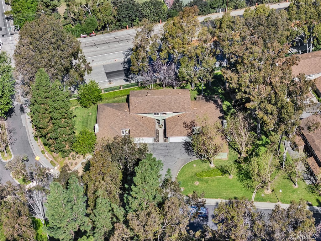 16211 Sierra Ridge Way Hacienda Heights, CA 91745 - Photo 38 of 46 an aerial view of a house with a yard and trees all around