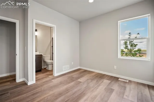 wooden floor in an empty room