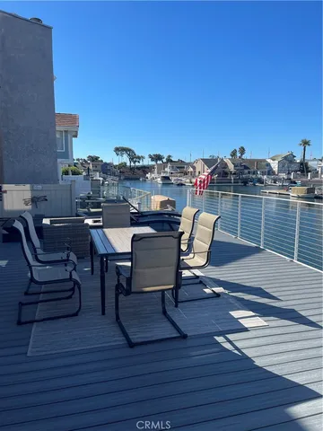 a view of a terrace with seating area