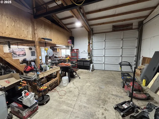 a room with gym equipment