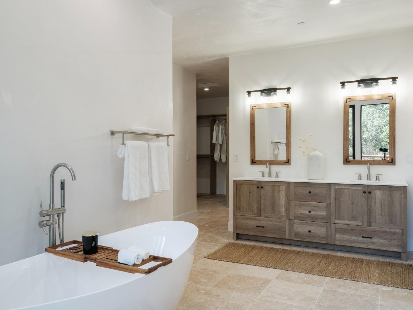 8380 Monterra Views Monterey, CA 93940 - Photo 18 of 45 a bathroom with double vanity sink two mirror and window