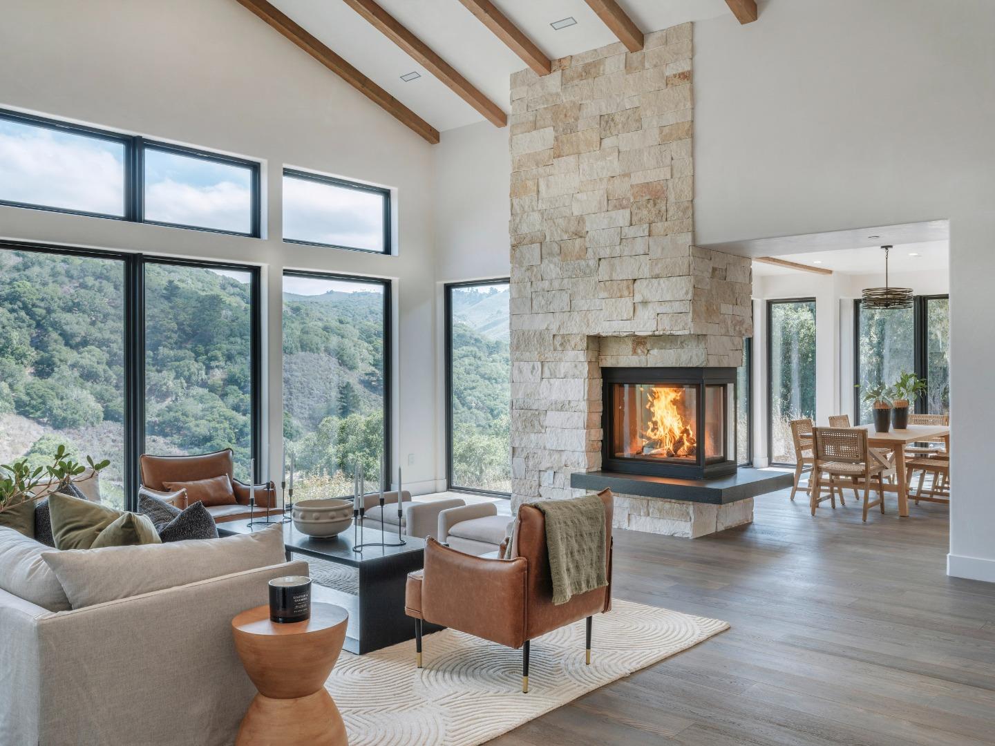 8380 Monterra Views Monterey, CA 93940 - Photo 3 of 45 a living room with furniture and a fireplace