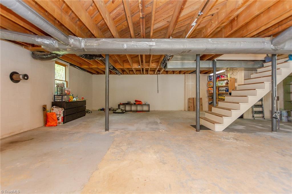 1268 North County Home Road Lexington, NC 27292 - Photo 32 of 45 Blank Canvas Basement- currently used for Pool Parties and kids play area