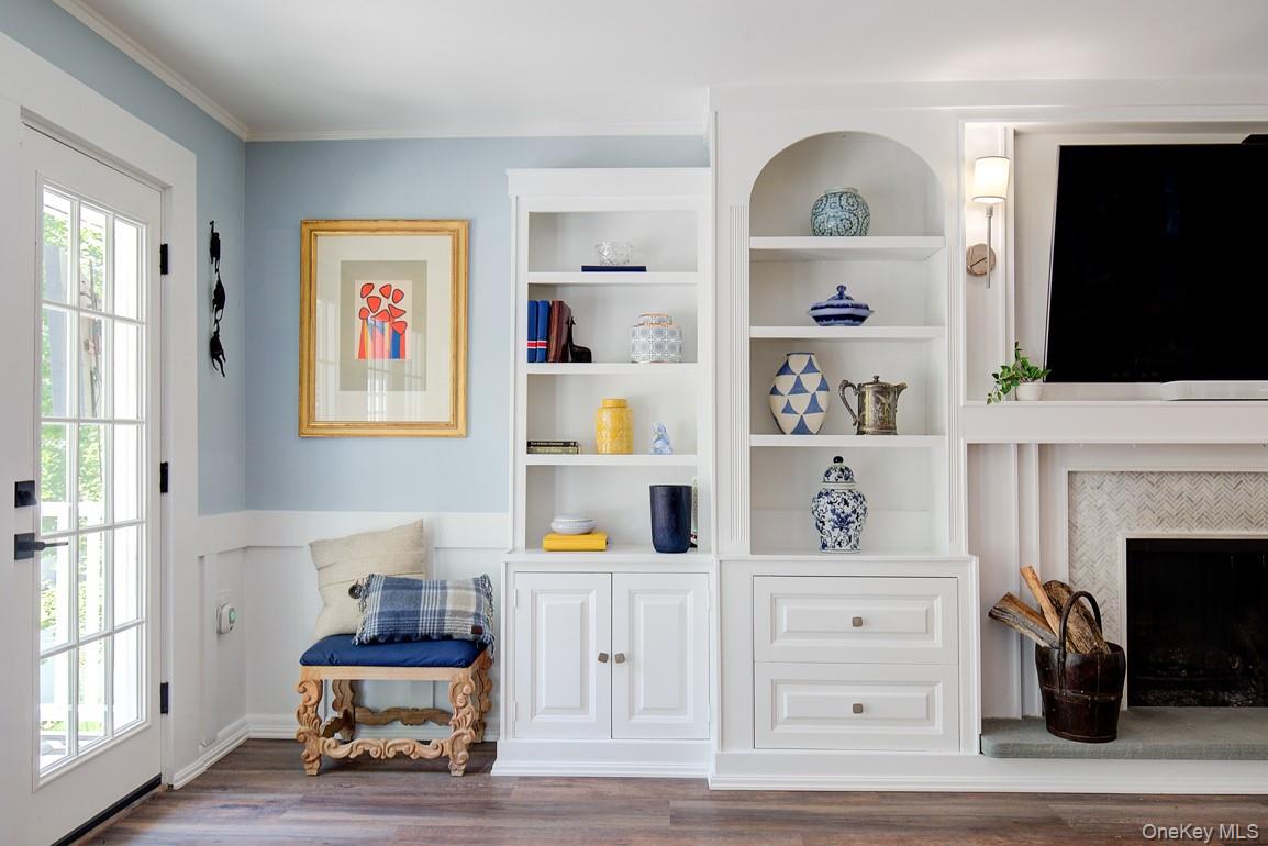 2 Spring Hollow Road Centerport, NY 11721 - Photo 8 of 49 a living room with furniture fireplace and flat screen tv