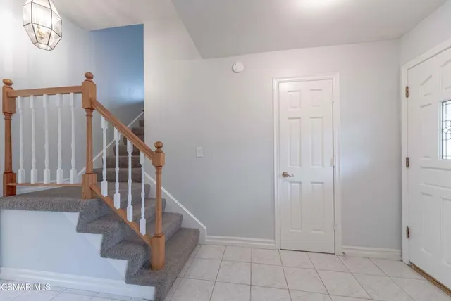 a view of an entryway with staircase