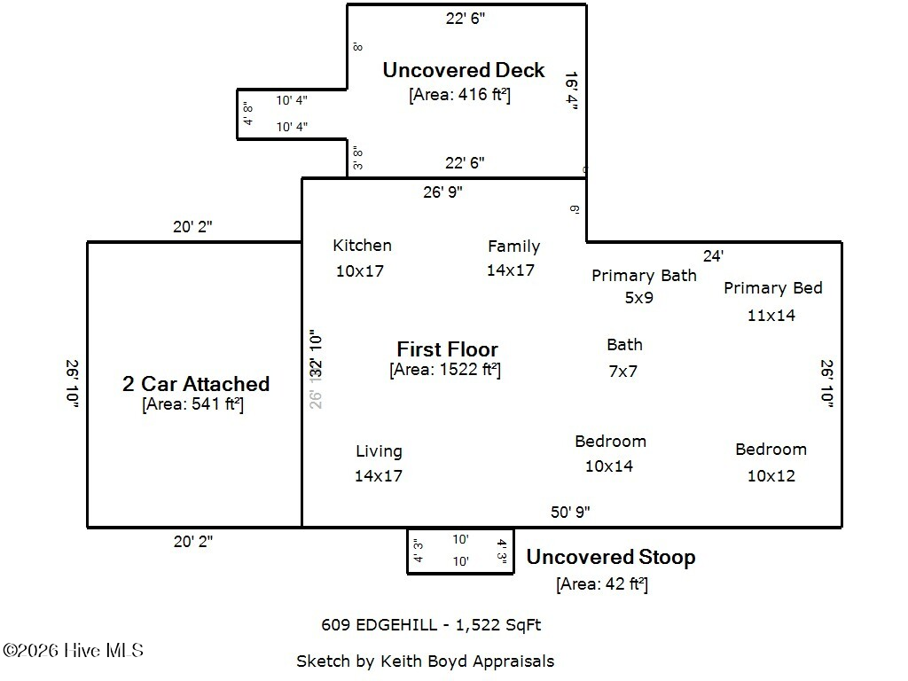 609 Edgehill Road Trent Woods, NC 28562 - Photo 49 of 49 Sketch