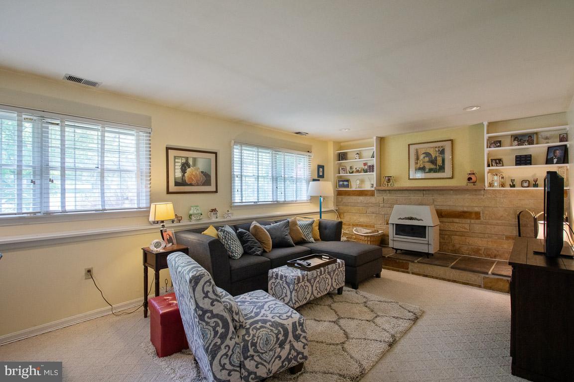 5712 Columbia Road Columbia, MD 21044 - Photo 19 of 26 Family Room with Wood Burning Fireplace