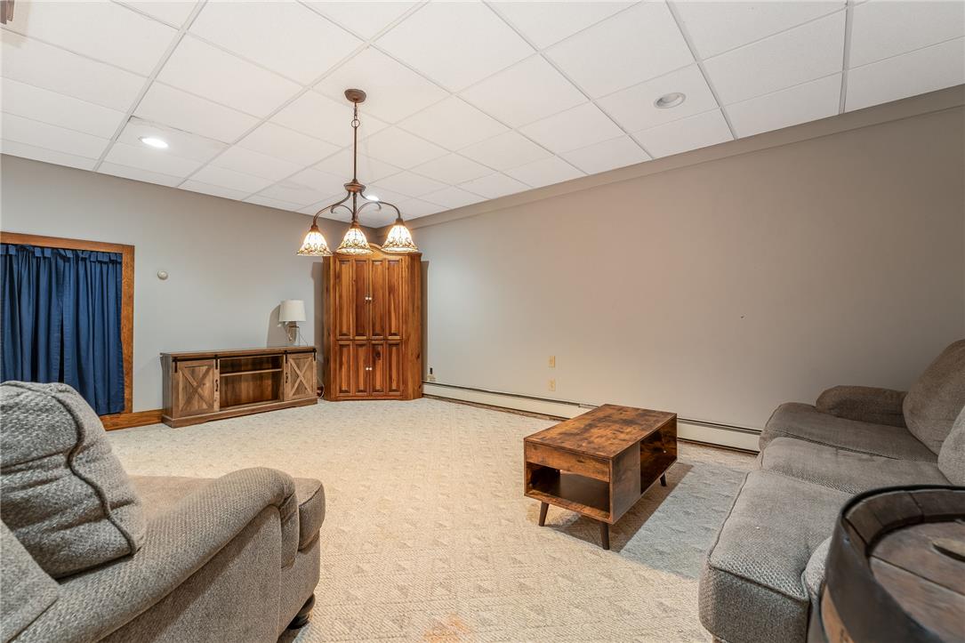 465 Raubsville Road Easton, PA 18042 - Photo 49 of 60 A well-lit recreational space featuring a warm carpet and elegant recessed lighting.