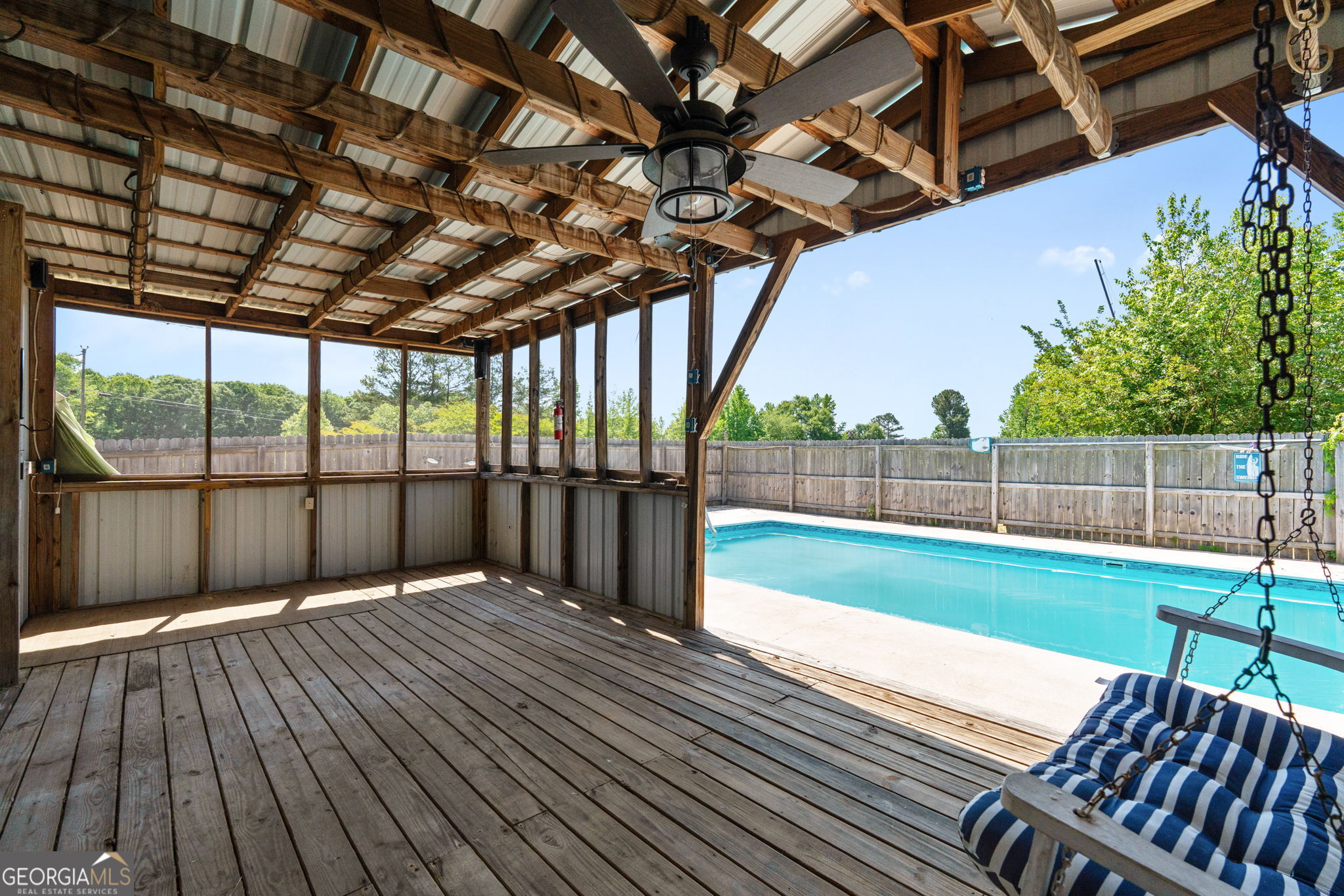 49 Frost Road Bowdon, GA 30108 - Photo 51 of 60 a view of a backyard with wooden floor