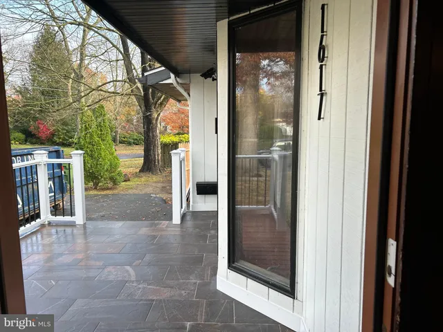 a view of a entryway door front of house