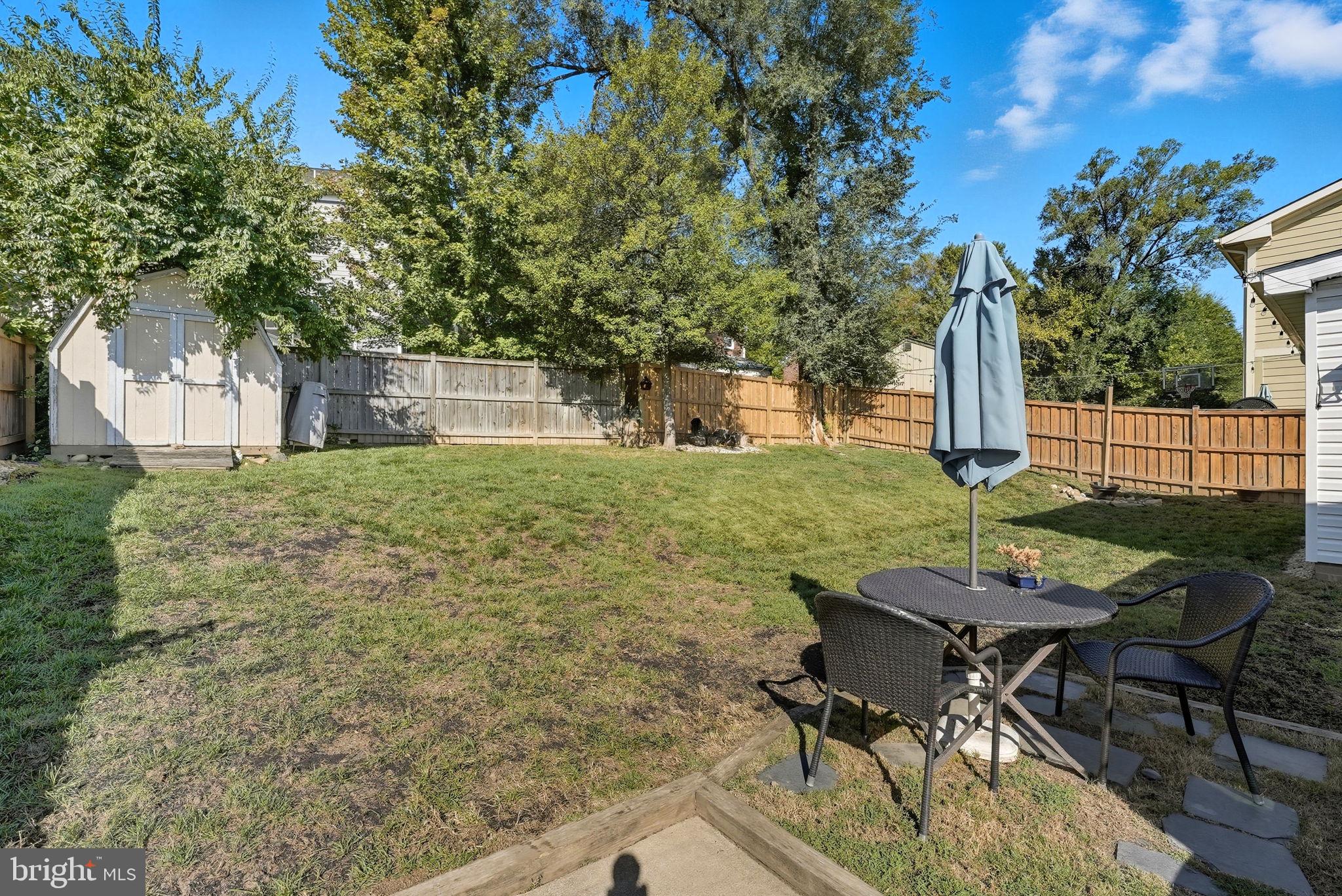 2632 North Sycamore Street Arlington, VA 22207 - Photo 24 of 26 a backyard of a house with table and chairs