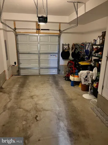a view of a storage room with utility area