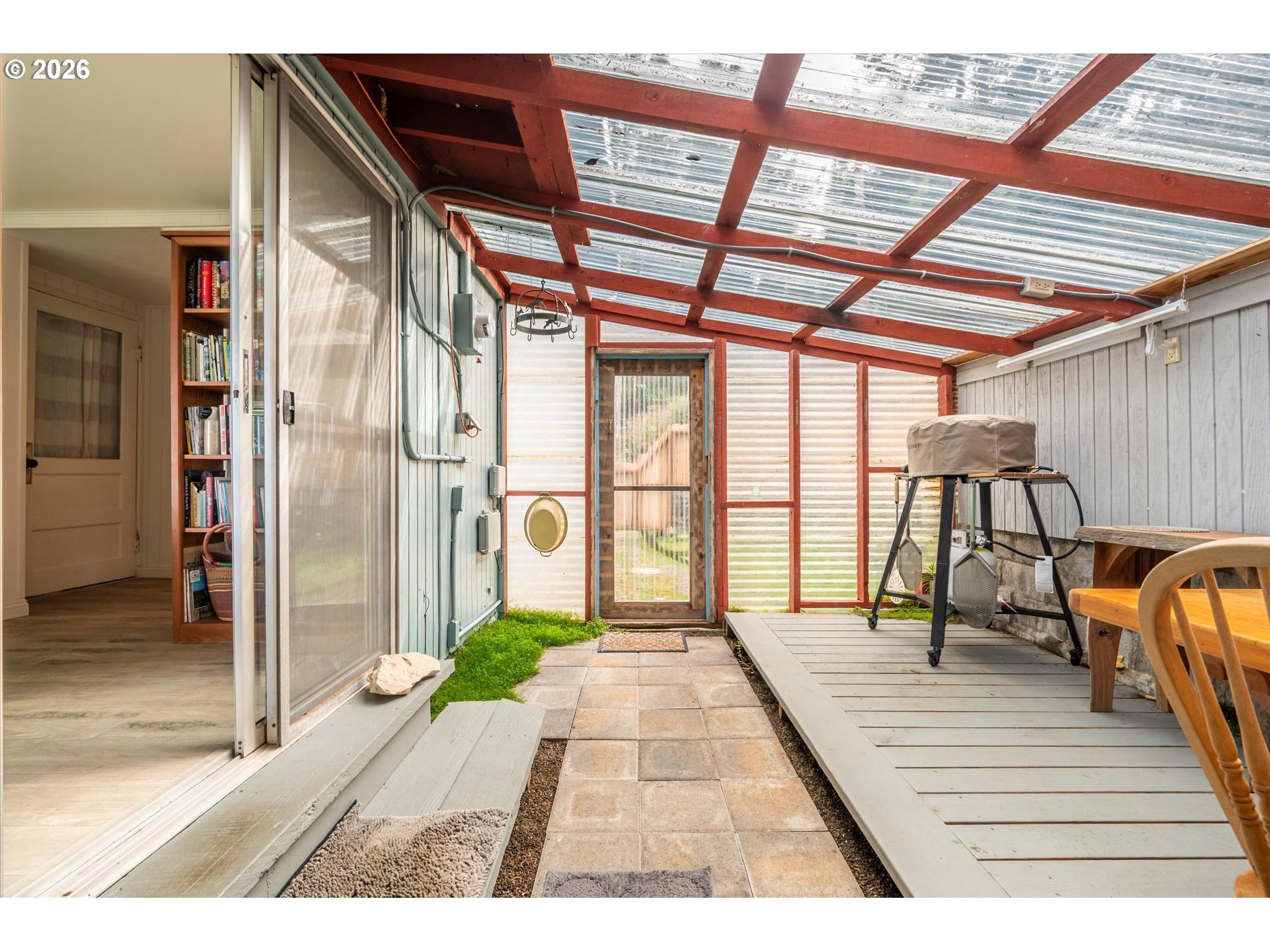 42528 Hensley Hill Road Port Orford, OR 97465 - Photo 19 of 37 a view of balcony with wooden floor