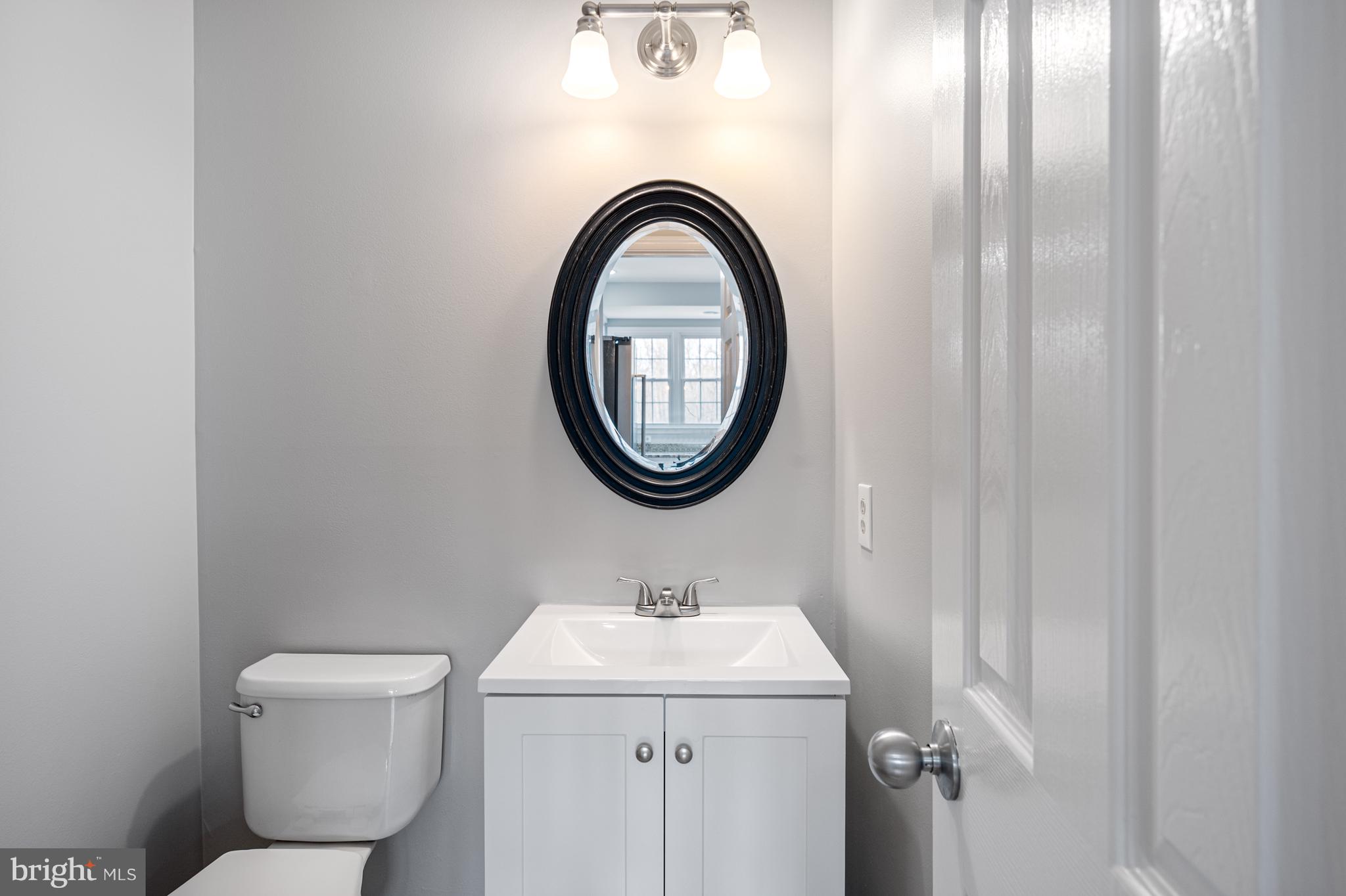 20334 Burnley Square Sterling, VA 20165 - Photo 24 of 57 a bathroom with a sink a mirror and a toilet