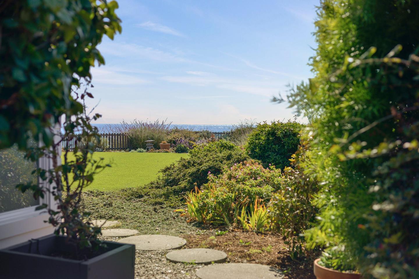 532 Bayview Drive Aptos, CA 95003 - Photo 35 of 47 a view of a garden with plants and large trees