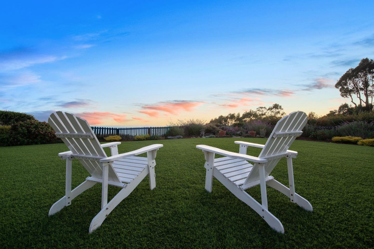 532 Bayview Drive Aptos, CA 95003 - Photo 40 of 47 a view of a big yard with furniture and garden