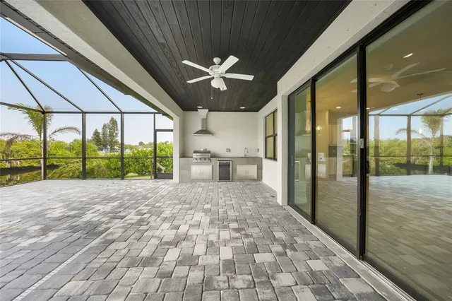 a view of large room with a large window