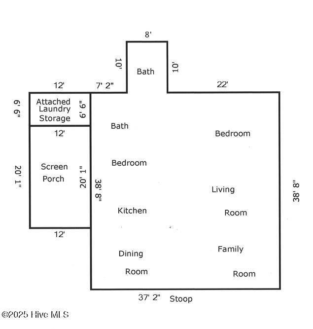 302 Jamestown Road Windsor, NC 27983 - Photo 22 of 23 302 Jamestown - Sketch