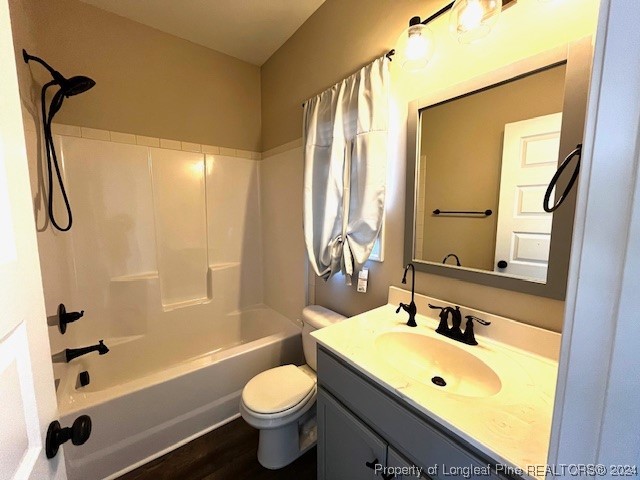 4437 Dudley Road Fayetteville, NC 28312 - Photo 20 of 41 a bathroom with a sink a toilet and shower