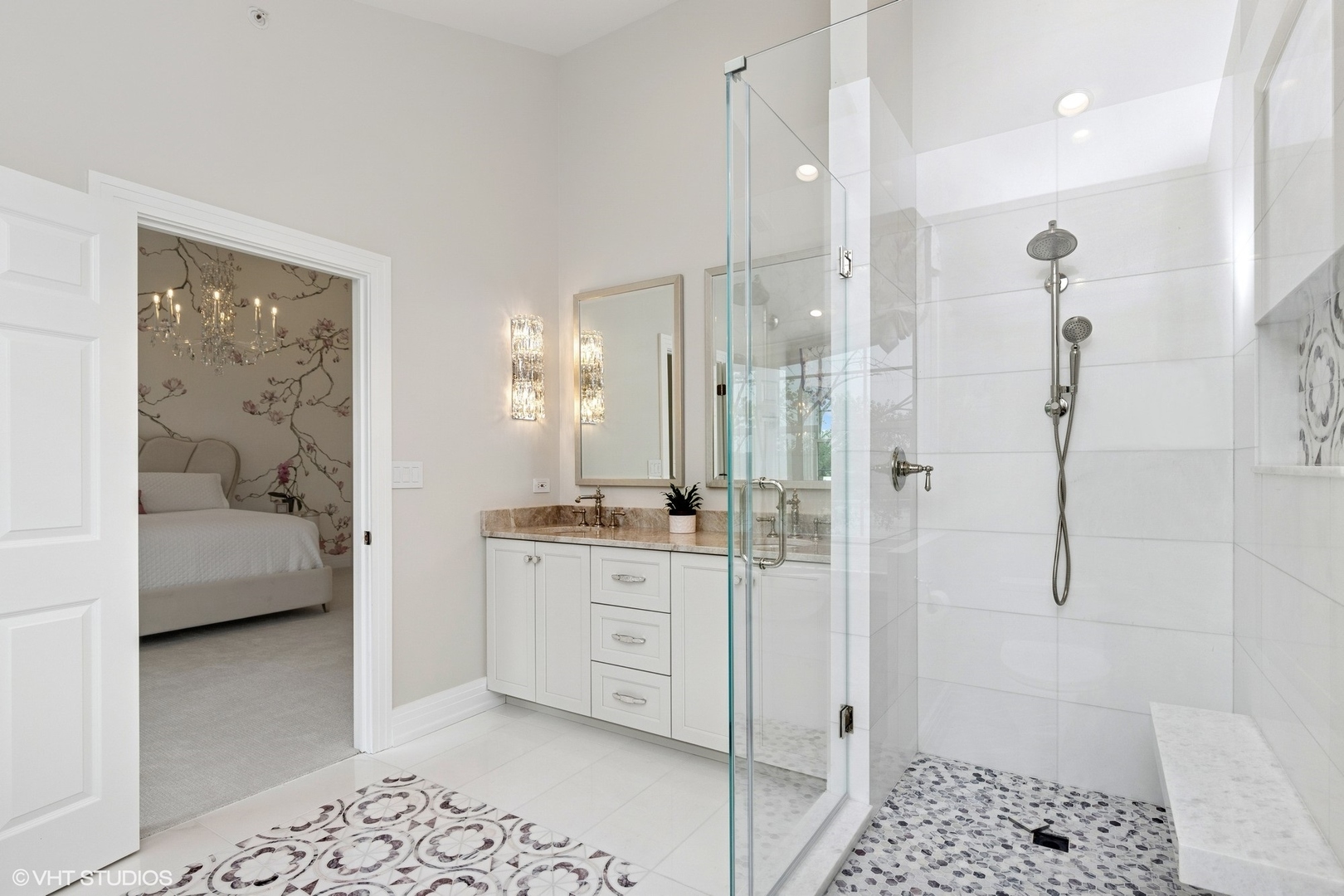 37 Harborside Way Hawthorn Woods, IL 60047 - Photo 15 of 28 a bathroom with a tub sink and shower