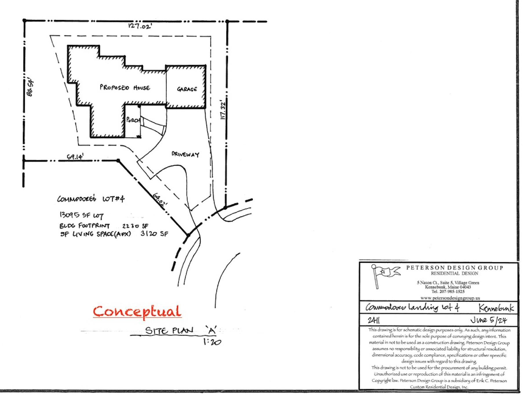 10 Commodores Way Kennebunk, ME 04043 - Photo 3 of 25 Concept Site plan A