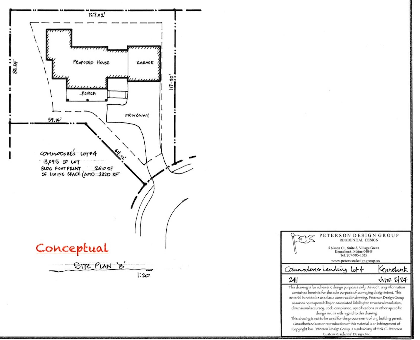 10 Commodores Way Kennebunk, ME 04043 - Photo 4 of 25 Concept site plan B