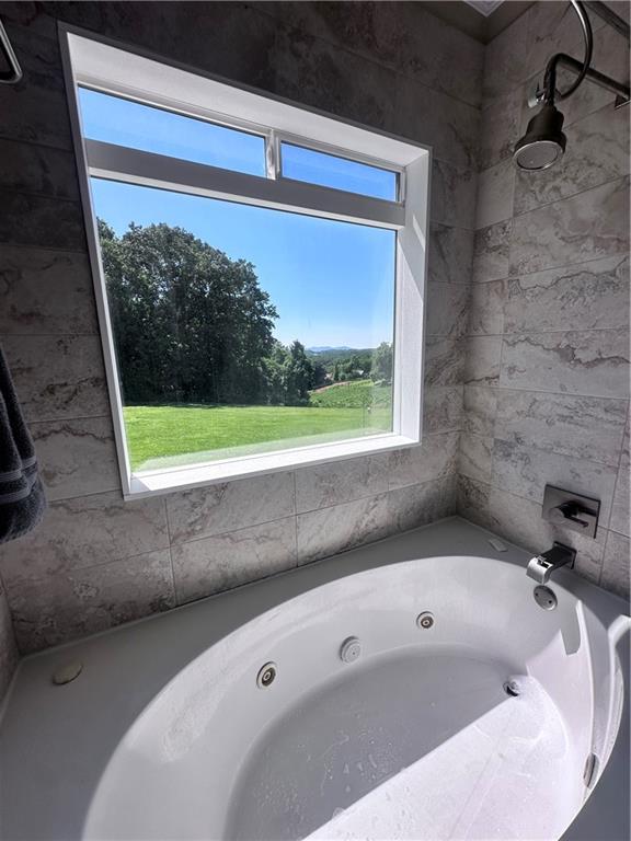 1815 Pickens Street Ball Ground, GA 30107 - Photo 15 of 38 a bathroom with a tub and a window