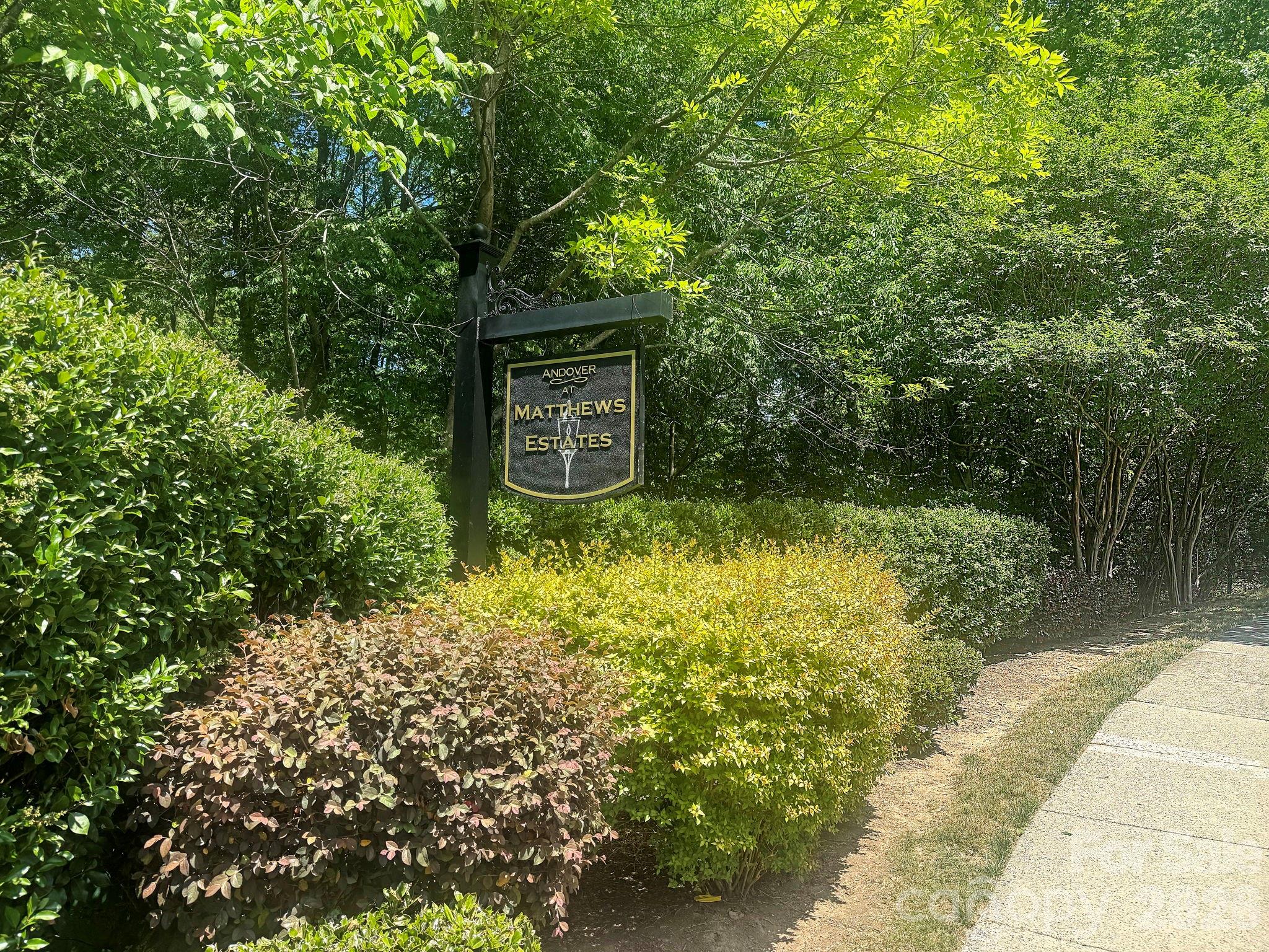 1011 Clearbrook Road Matthews, NC 28105 - Photo 40 of 46 a sign that is sitting in the middle of a yard