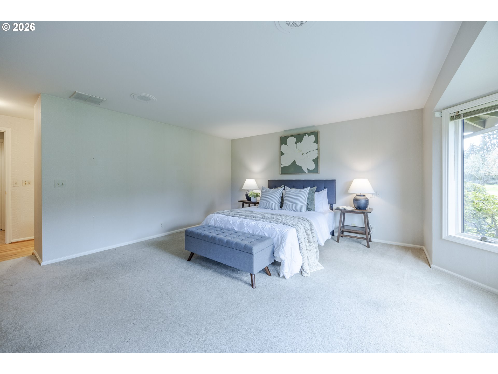 982 Shaughnessy Lane Eugene, OR 97401 - Photo 29 of 48 a bedroom with a bed and a window