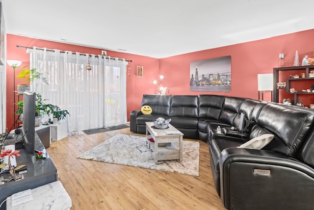 4704 Euclid Avenue, Unit 1B Rolling Meadows, IL 60008 - Photo 3 of 20 a living room with furniture and a potted plant