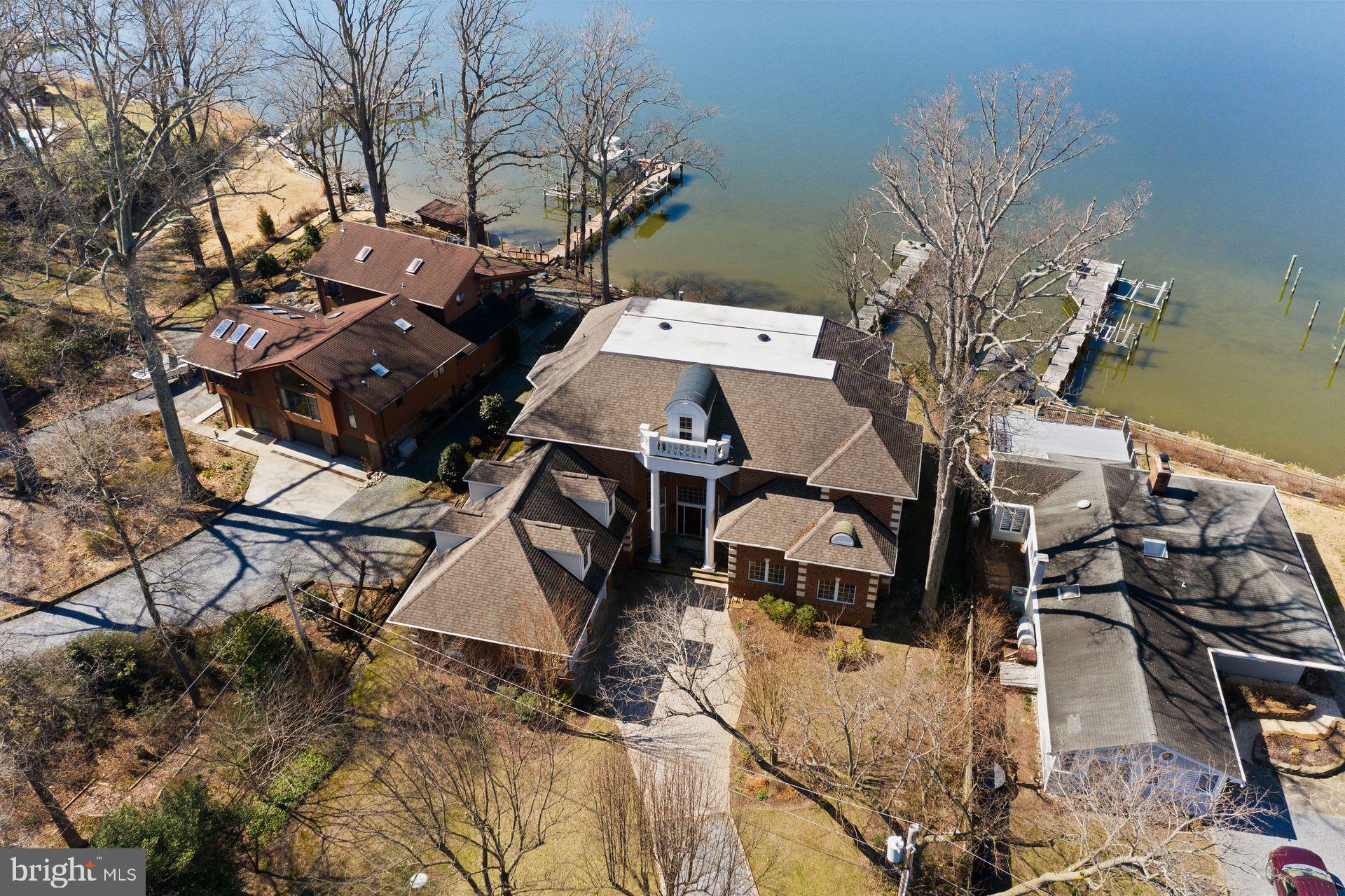 4132 Cadle Creek Road Edgewater, MD 21037 - Photo 74 of 85 an aerial view of a house with garden space and street view