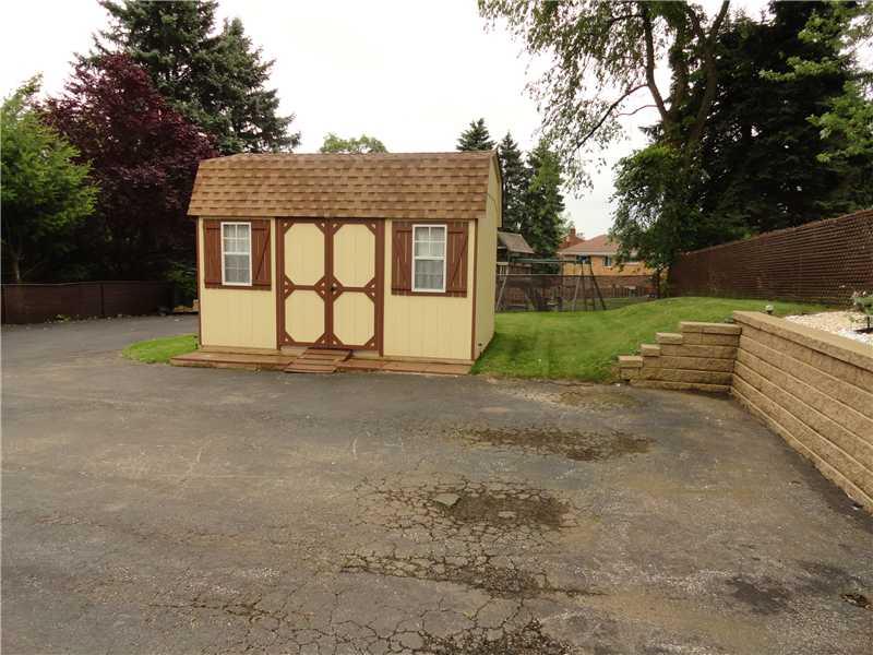 9952 Saltsburg Road Plum, PA 15239 - Photo 14 of 17 Exterior Back. Cute shed in back of house has electricity