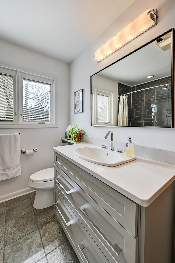 401 8th Place Hinsdale, IL 60521 - Photo 35 of 46 a bathroom with a sink and a toilet