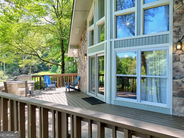 a view of outdoor space and deck