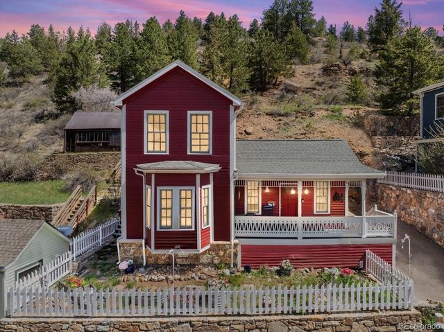 a front view of a house with balcony