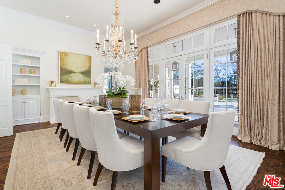 65 Beverly Park Beverly Hills, CA 90210 - Photo 15 of 51 a view of a dining room with furniture window and wooden floor