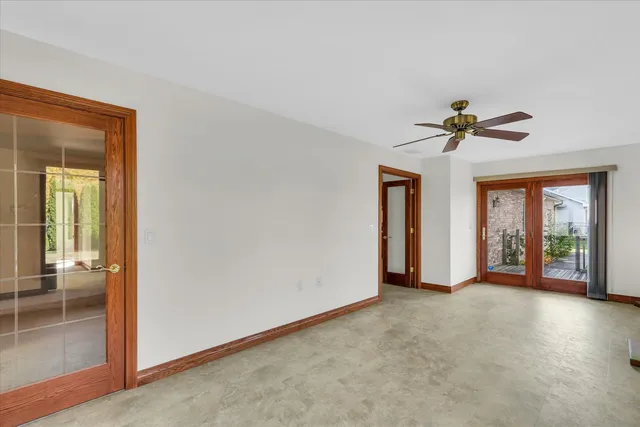 a window in an empty room