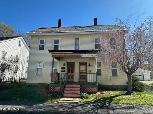 a front view of a house